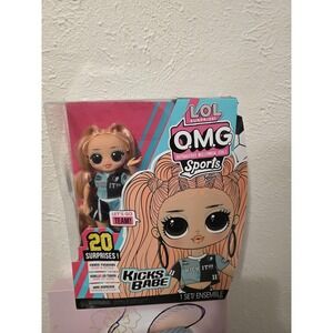 L.O.L. Surprise! O.M.G. Sports Kicks Babe 11in Doll Pink Hair NIB 20 Surprises!